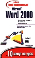 Освой самостоятельно Microsoft Word 2000 10 минут на урок артикул 7837d.
